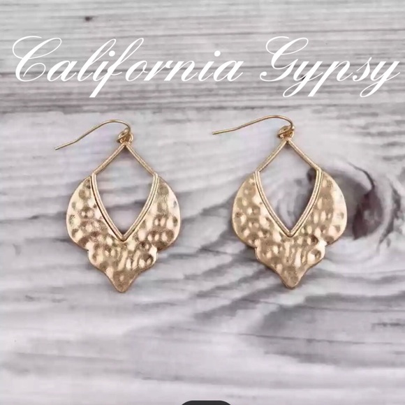 Jewelry - Gold Hammered Moroccan Earrings
